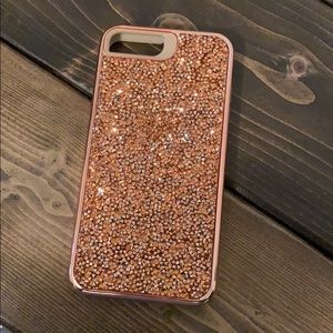 Rose Gold Glitter iPhone 8 Plus Case